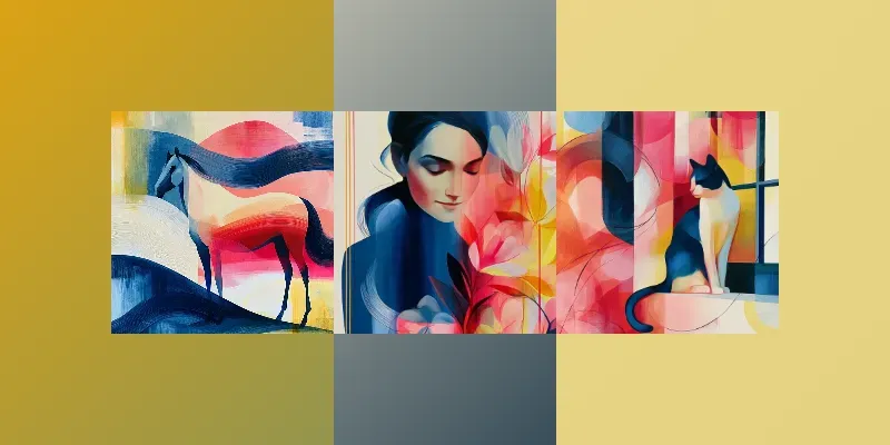 Abstract Figurative Color Art generated by undefined