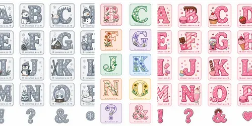 Alphabet Letter Sticker Sheets generated by chatgpt-image