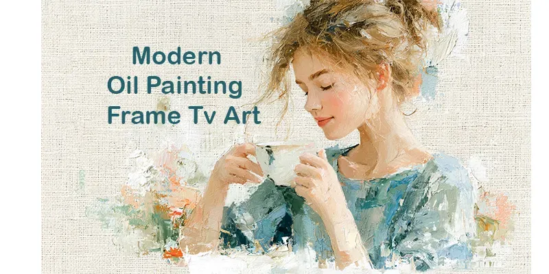 Contemporary Oil Painting Frame Tv Art generated by undefined