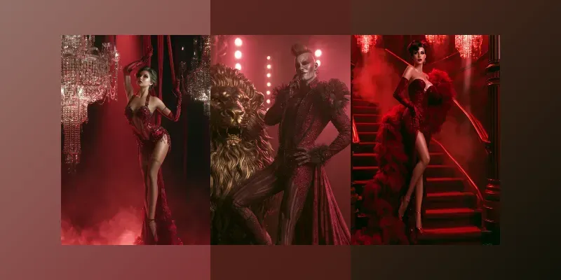 Crimson Cabaret Nights generated by undefined