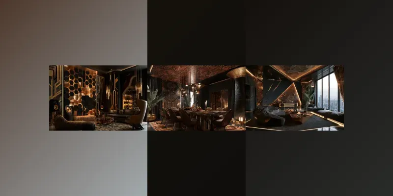 Afrofuturist Interior Designs generated by undefined