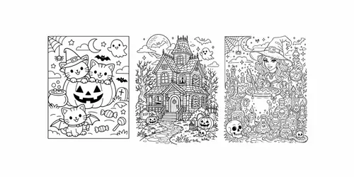 Halloween Coloring Pages Kdp Ready generated by chatgpt-image