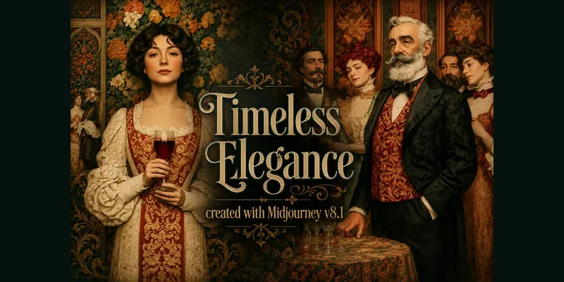 Elegant Aristocratic Oil Scenes generated by undefined