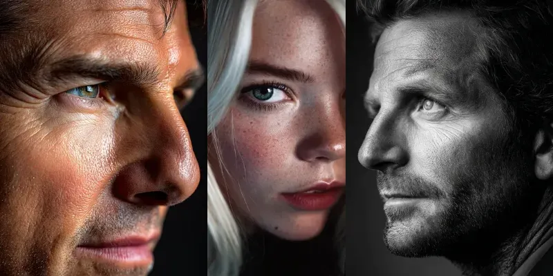 Realistic Photo Portraits Of Celebrities generated by undefined