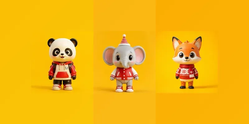 Cute Glossy Toy Character Studio generated by undefined