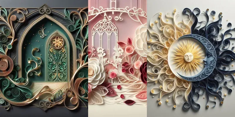 2D Paper Cuts Of Elegance Design generated by undefined