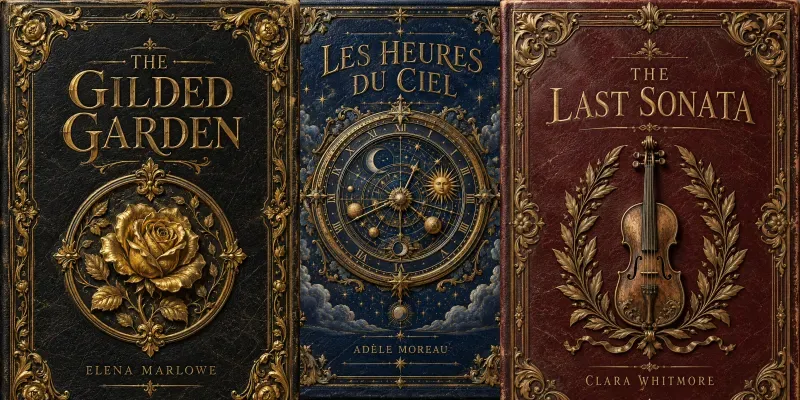 Antique Embossed Book Covers