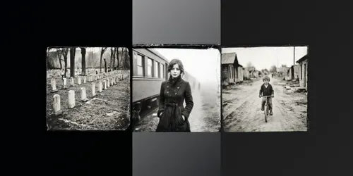 Aged Archival Photo Scenes generated by midjourney