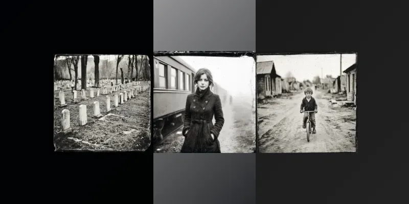 Aged Archival Photo Scenes generated by undefined