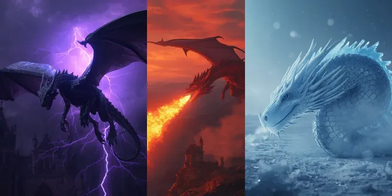 Dragon Fantasy Art generated by undefined