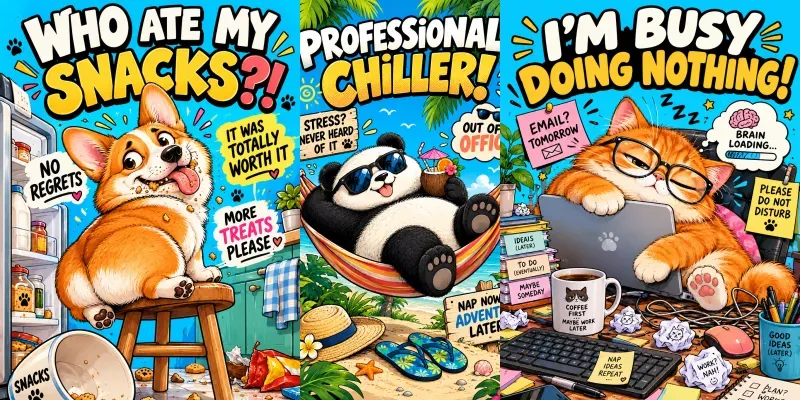 Funny Animal Mood Posters