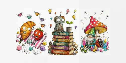 Whimsical Naive Watercolor Art generated by chatgpt-image