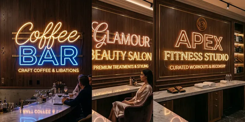 Luxury Neon Sign Generator generated by undefined