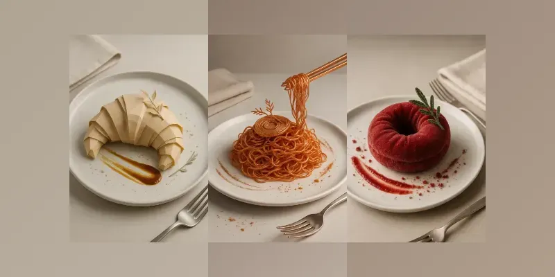 Surreal Food Photos From Odd Materials generated by undefined