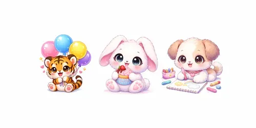 Ultracute Kawaii Chibi Animal Characters generated by chatgpt-image