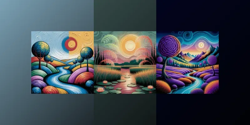 A Van Goghinspired Dreamscape Art generated by undefined