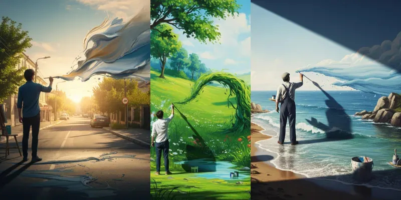 Painting The World Into Reality generated by undefined