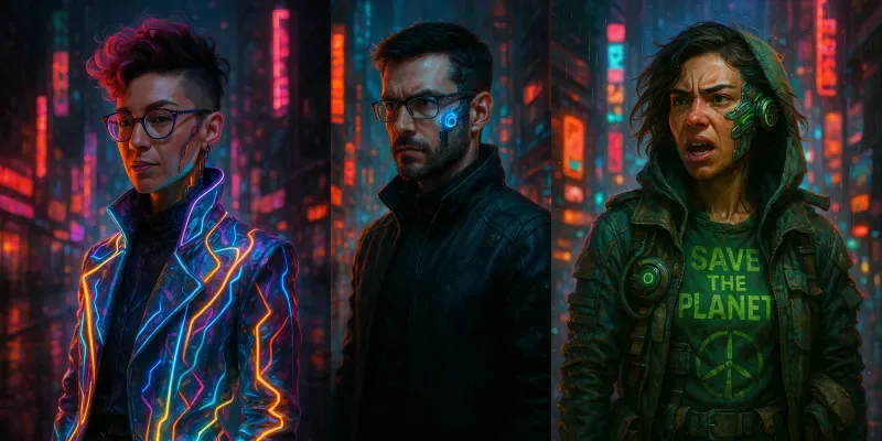 Cyberpunk Portrait Generators generated by undefined