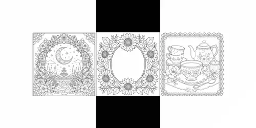 Ornamental Frame Coloring Page Builders generated by chatgpt-image