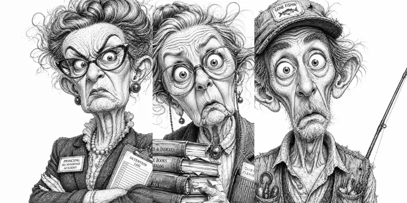 Funny Caricature Sketch Portraits generated by undefined