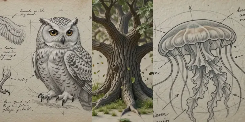 Naturalist Sketches To Realistic 3d generated by undefined