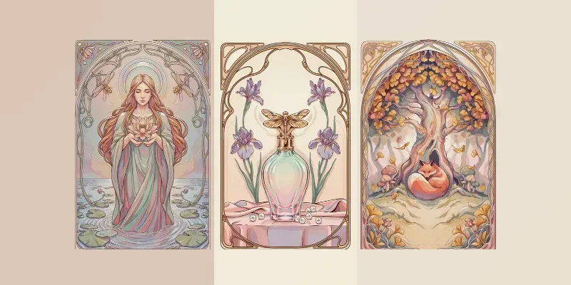 Opaline Mirage Art Nouveau Dreams
