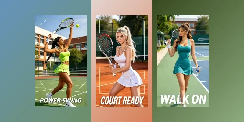 Tennis Girls At School