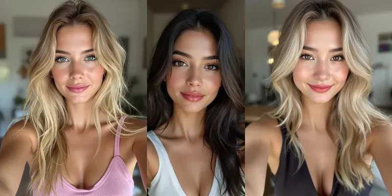Beautiful Instagram Models Take Selfies generated by undefined
