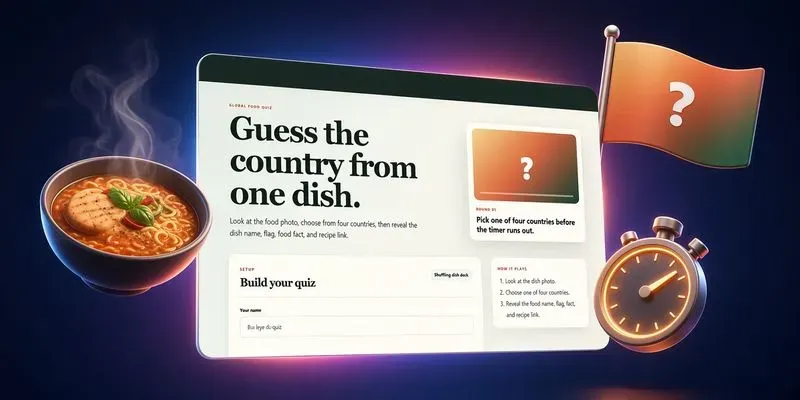 World Food Guess Game