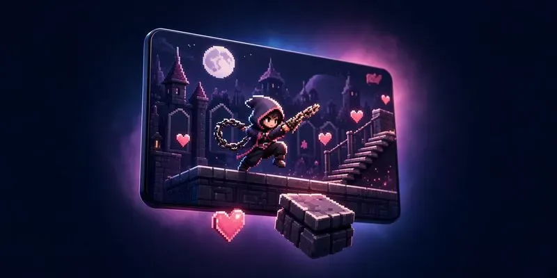 Gothic Castle Platformer Builder