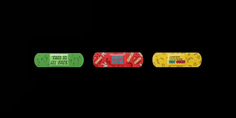 Stylized Bandaids For Printing generated by undefined