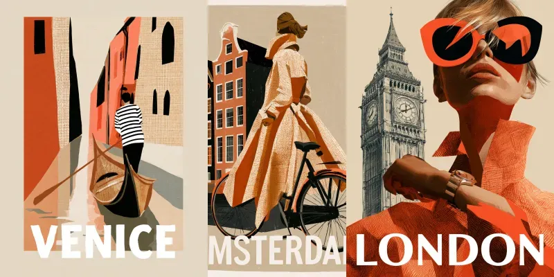 Retro Travel Poster Art generated by undefined