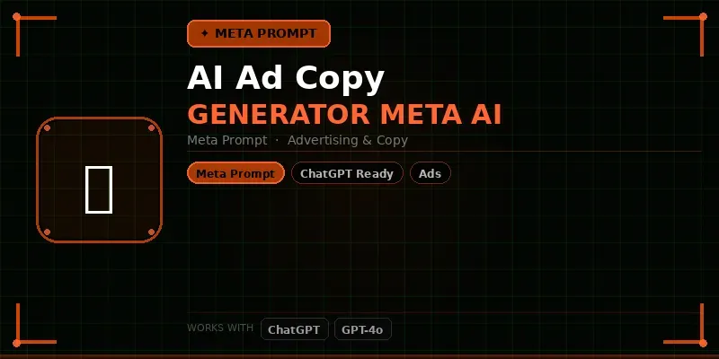 Ad Copy Generator Meta Ai generated by undefined
