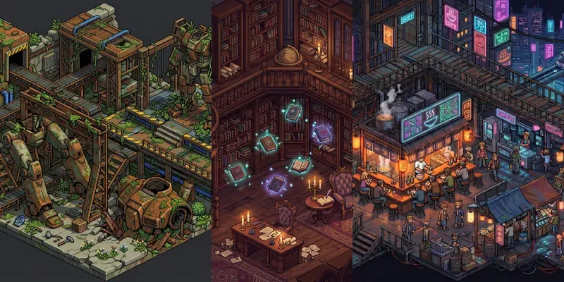 Isometric Jrpg Pixel Art generated by undefined