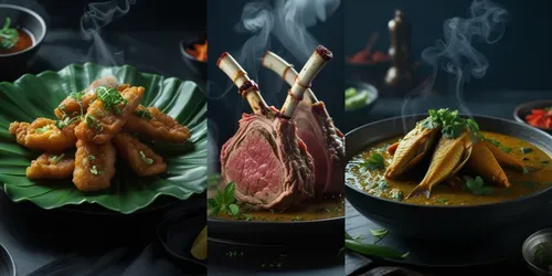 Cinematic Food Photography Dark generated by leonardo