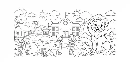 Coloring Book Page Generator generated by chatgpt-image