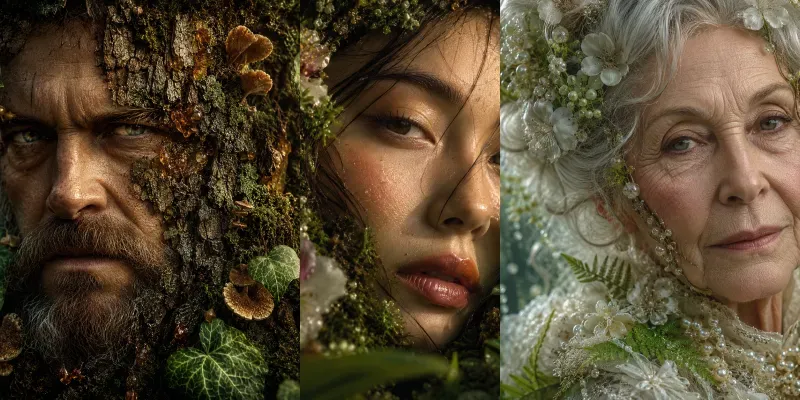 Living Nature Portraits generated by undefined