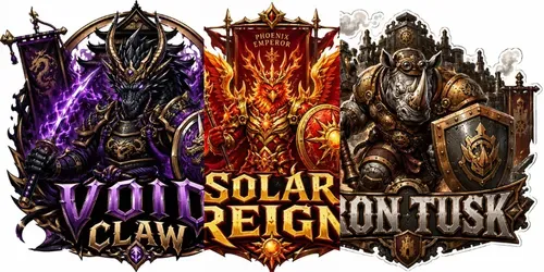 Epic Mascot Kingdom Logos generated by chatgpt-image