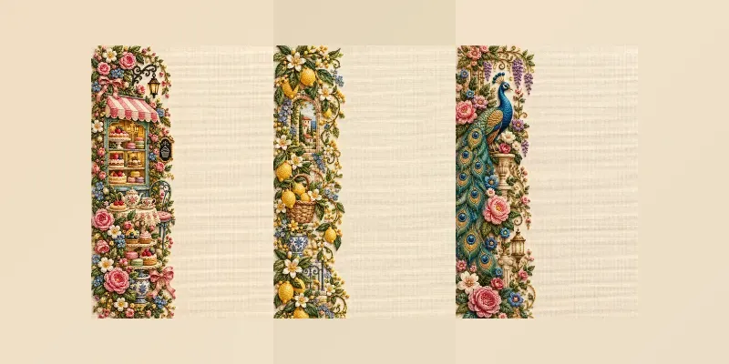 Vibrant Embroidered Stationery