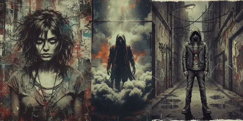 Grunge Design Style Illustrations generated by undefined