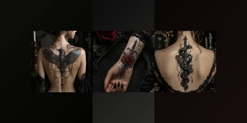 Ultrarealistic 3D Gothic Tattoo Designs generated by undefined