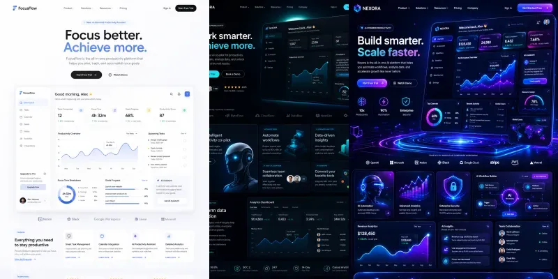 Premium Saas UI Landings generated by undefined
