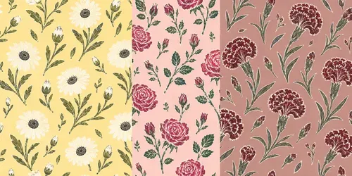 Birth Flower Monthly Patterns generated by chatgpt-image