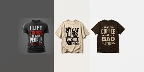 Bold Statement Typography Tshirt Mockups generated by chatgpt-image