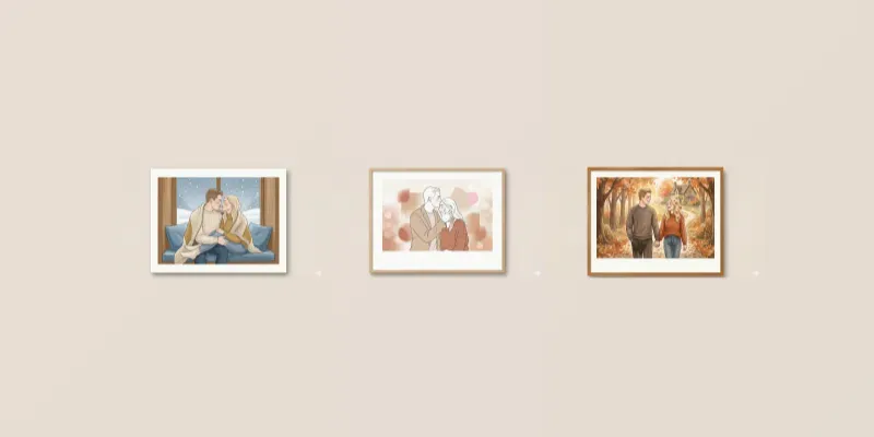 Romantic Couple Art Print Studios generated by undefined