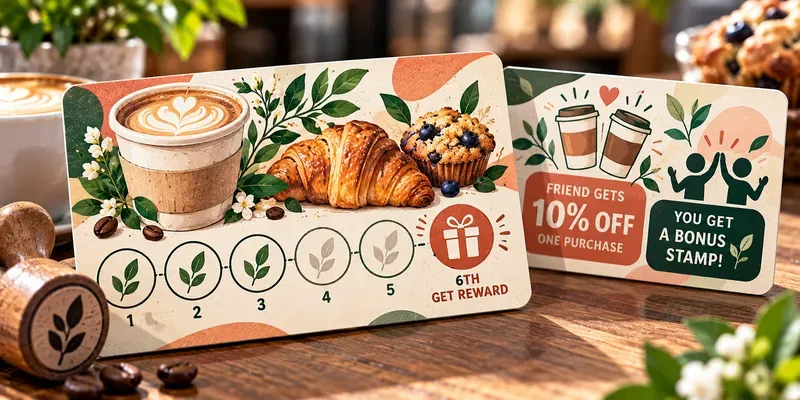 Loyalty Stamp Card Referral Coupons