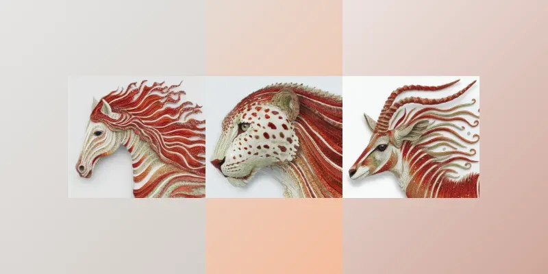 Organic Layered Mixed Media Sculptures generated by undefined