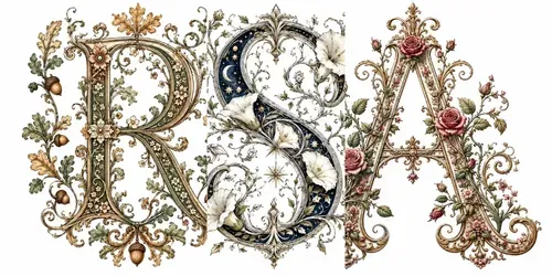 Victorian Floral Alphabets generated by chatgpt-image
