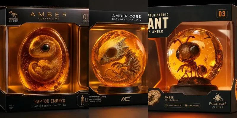 Amber Fossil Collectible Toy Boxes generated by undefined