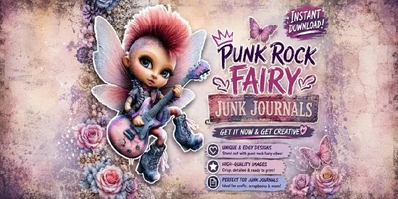 Punk Rock Fairy Junk Journals generated by undefined